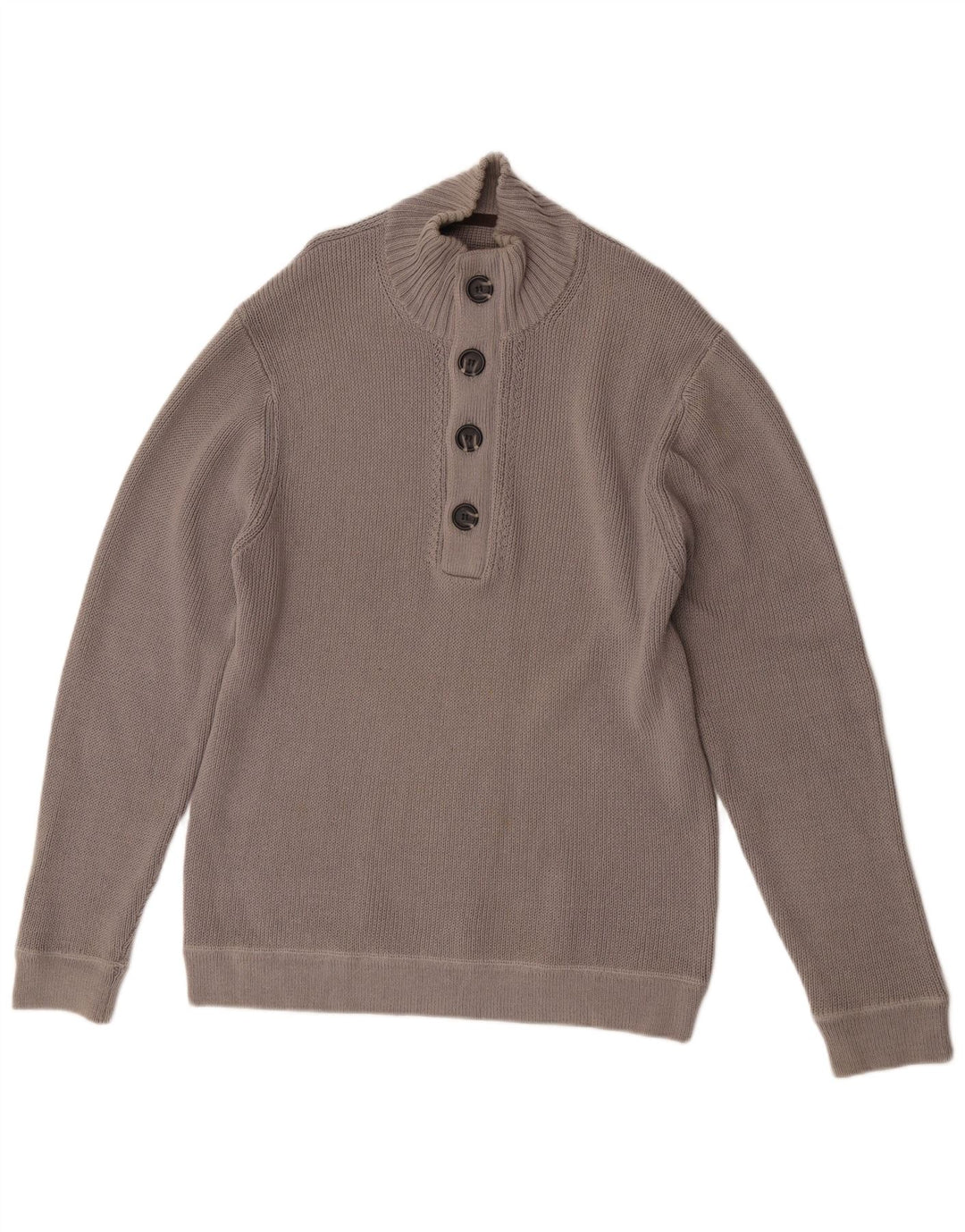 Męski sweter zapinany na guziki Reiss XL, szary, bawełniany