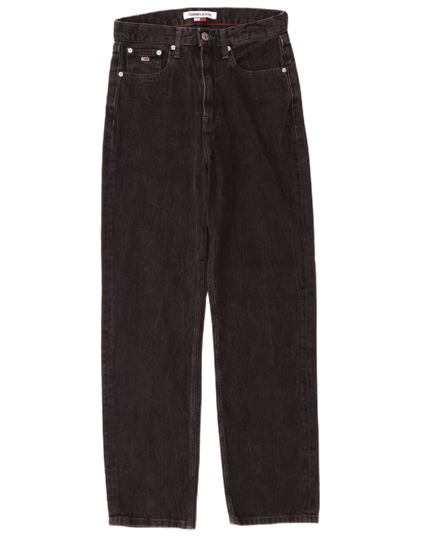 Damskie dżinsy Harper z wysokim stanem i wysokim stanem Tommy Hilfiger W25 L29 Czarna bawełna