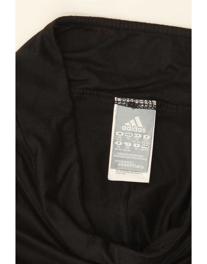 Damskie legginsy Adidas Climalite UK 4/6 XS, czarny poliester