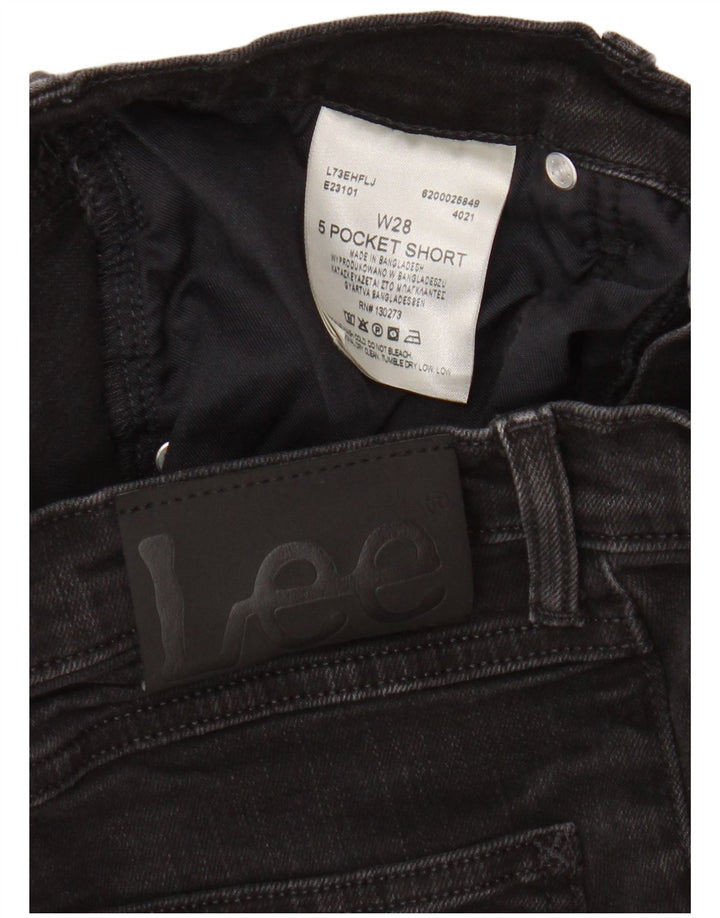 Męskie spodenki jeansowe Lee W28 Small, czarne, bawełniane