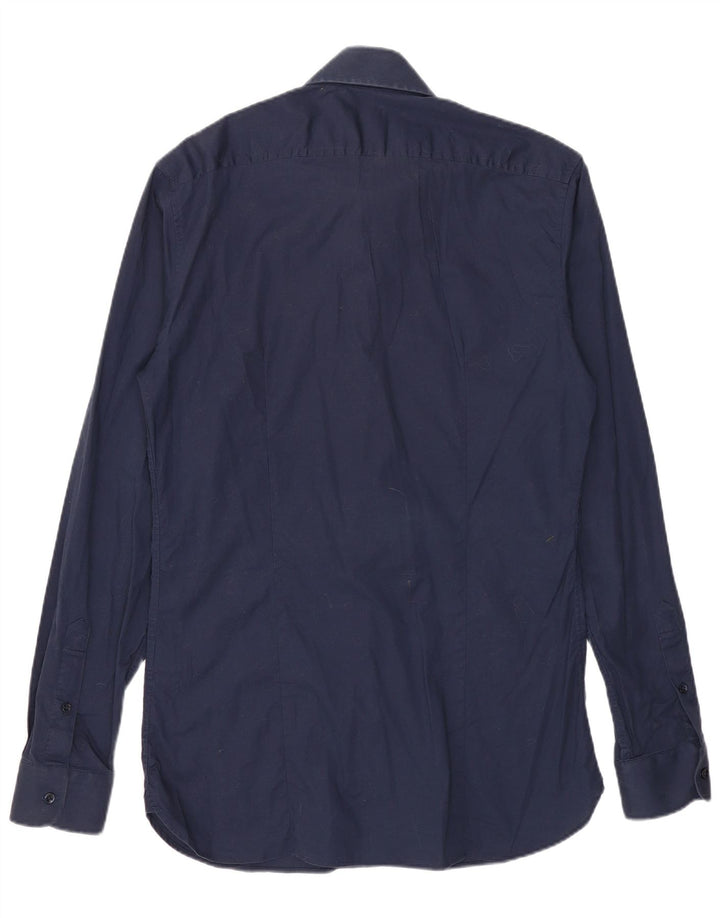 Koszula męska Reiss Slim Fit, średnia, granatowa, bawełniana