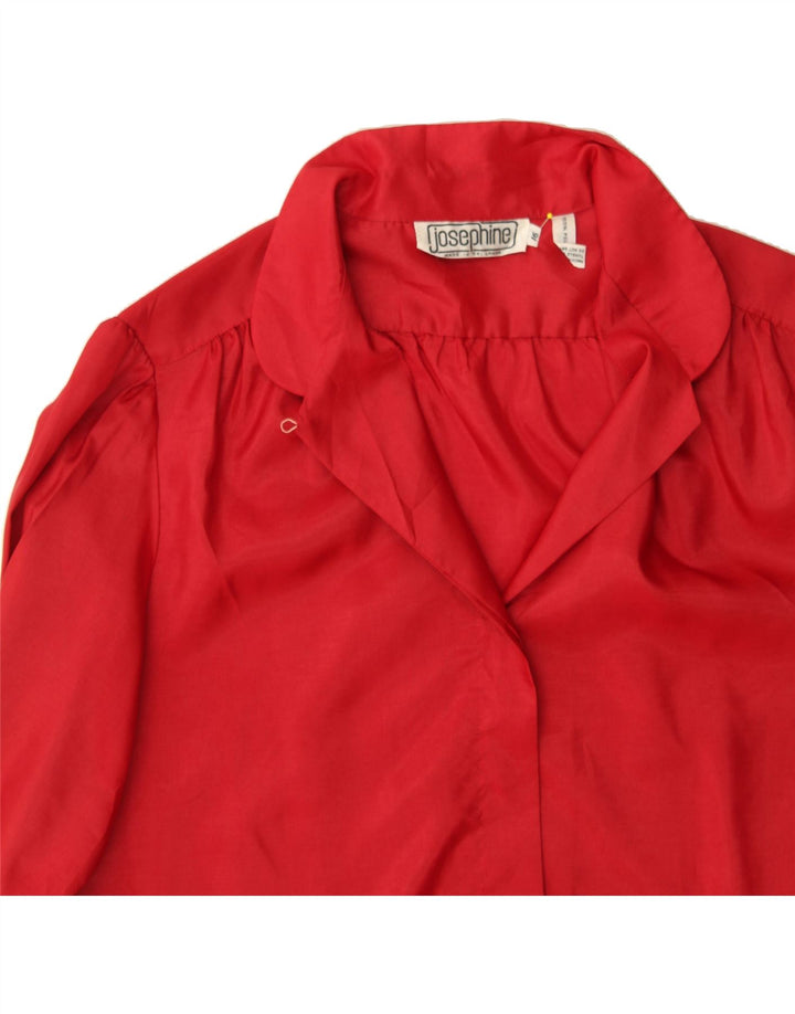 JOSEPHINE Womens Shirt Blouse UK 16 Large Red Polyester Vintage Josephine and Second-Hand Josephine from Messina Hembry 