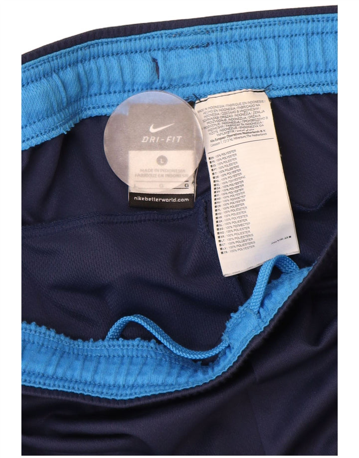 Męskie spodenki sportowe Nike Dri Fit, duże, granatowe, z poliestru