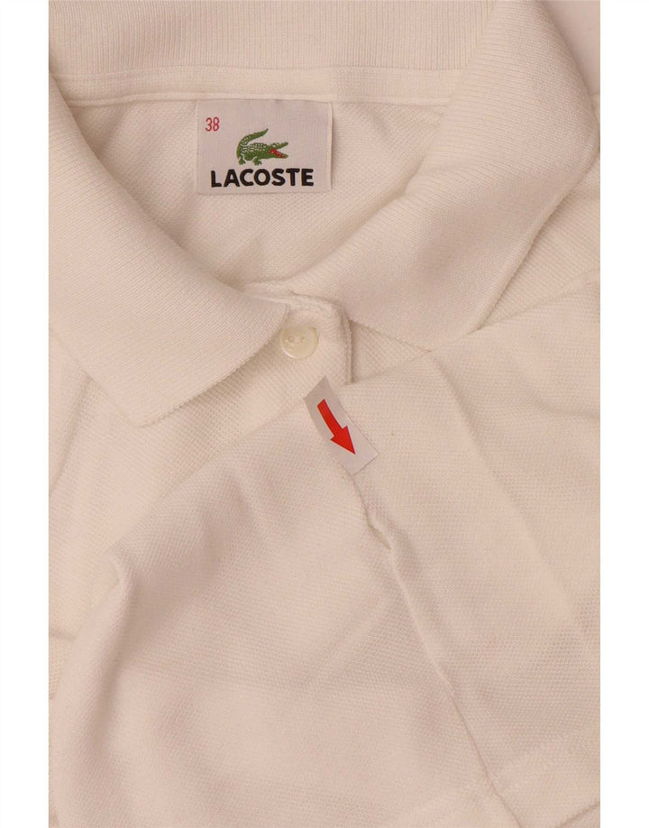 Damska koszulka polo Lacoste, rozmiar 38, średnia biel