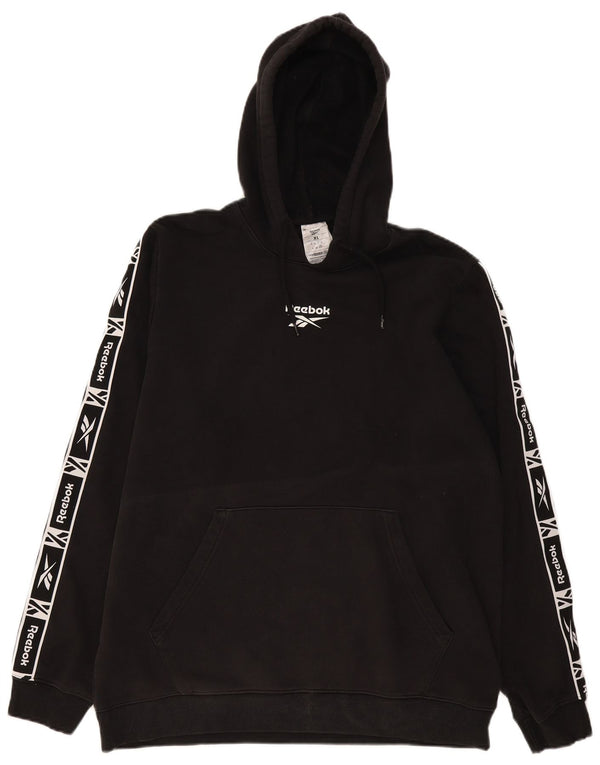 Męski sweter z kapturem Reebok XL, czarny, bawełniany