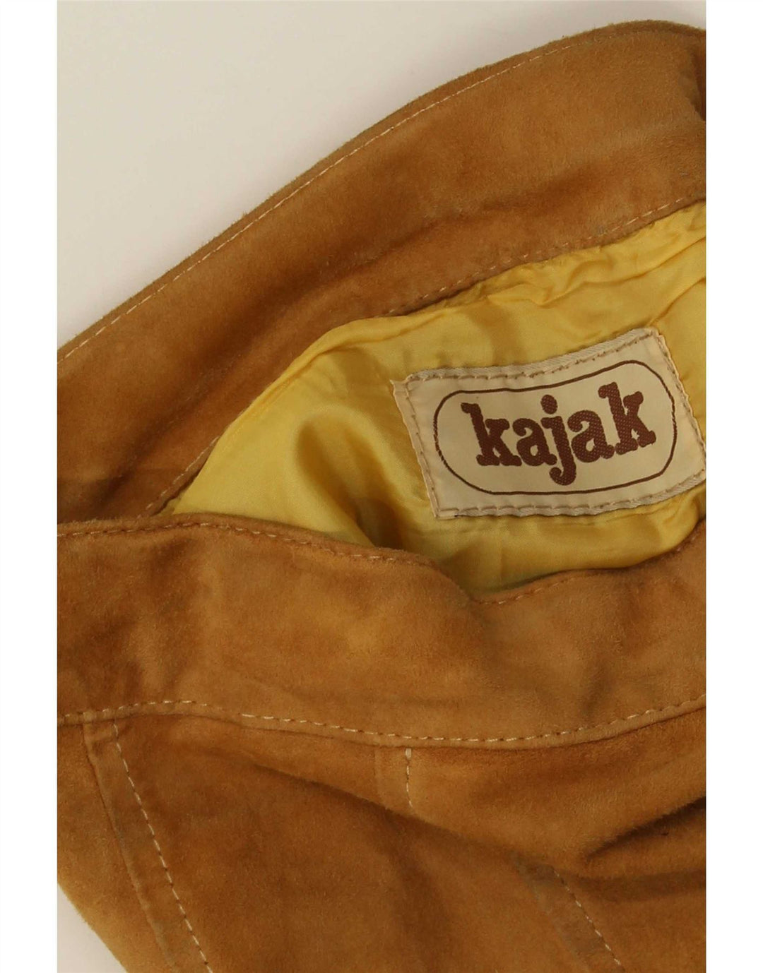 Vintage damska zamszowa rozkloszowana spódnica W26 Small Brown