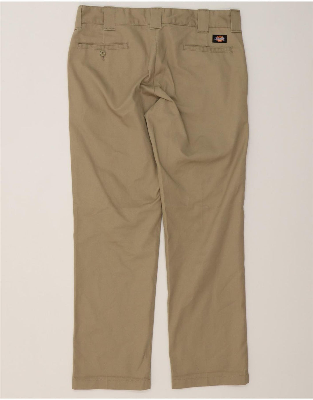 Męskie spodnie typu chino, slim, proste, DICKIES W34 L32, beżowy poliester