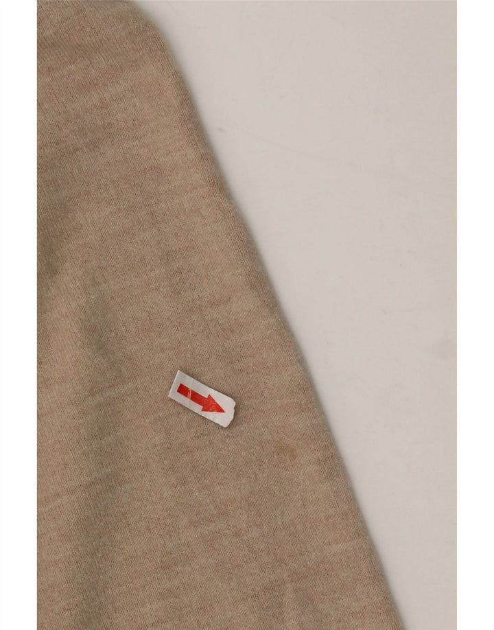 Marks & Spencer Męski sweter o regularnym kroju z dekoltem w kształcie litery V, 2XL, beżowy, akrylowy