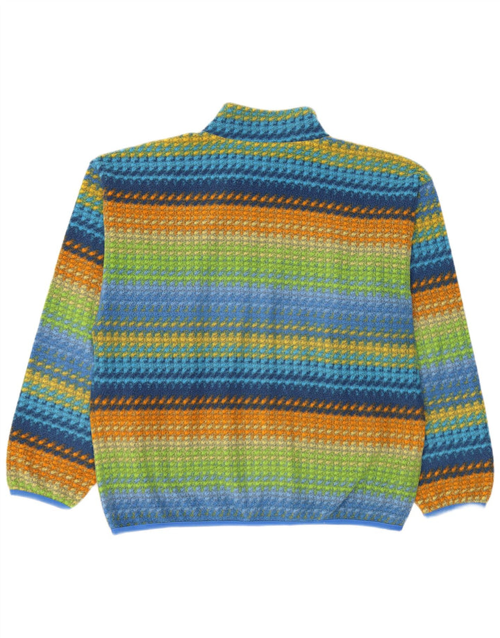 INVICTA Męski sweter polarowy z zamkiem błyskawicznym, dużymi, wielokolorowymi paskami