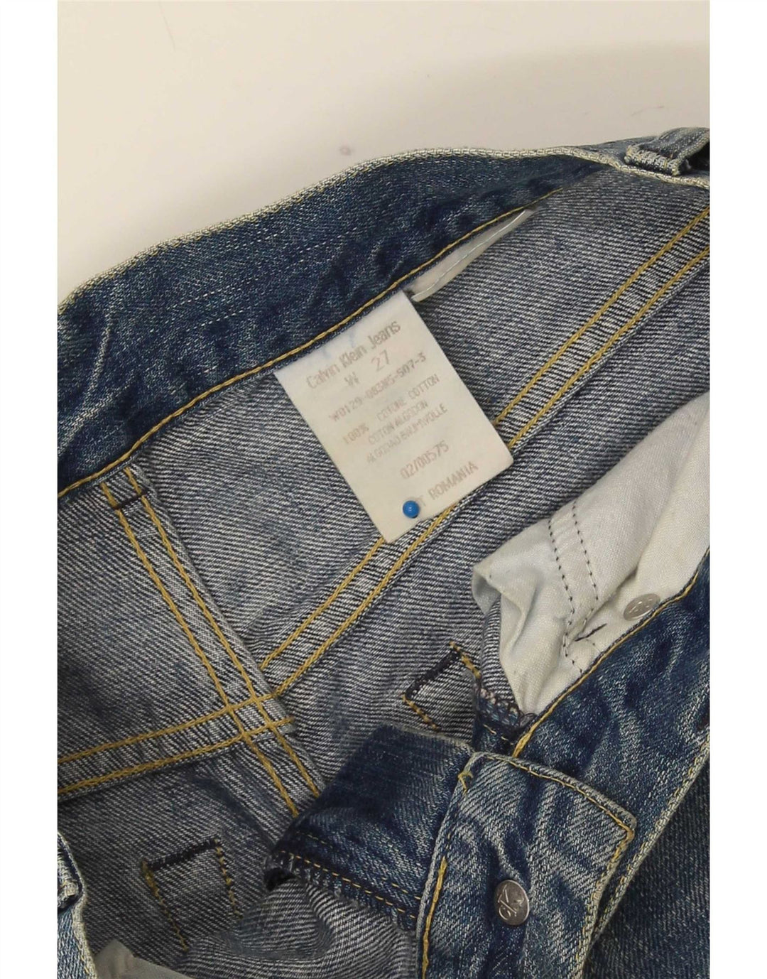 Męskie dżinsy Bootcut Calvin Klein W27 L28 Niebieskie bawełniane