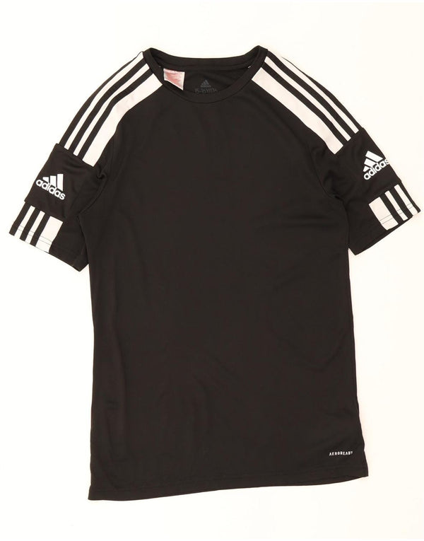 Chłopięca koszulka Adidas Aeroready Graphic Top 15-16 lat z czarnym blokiem kolorów