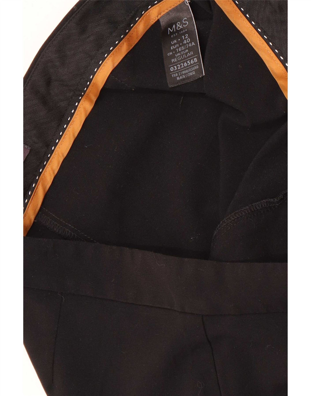 Spodnie damskie Marks & Spencer Bootcut UK 12 Medium W30 L31 Czarne