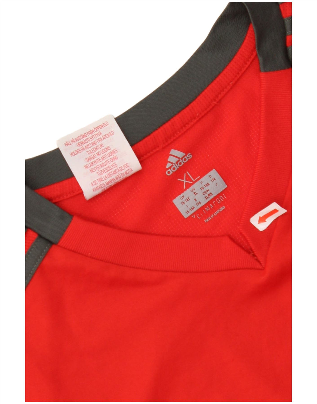 Chłopięca koszulka ADIDAS Climacool 15-16 lat XL, czerwona, poliester