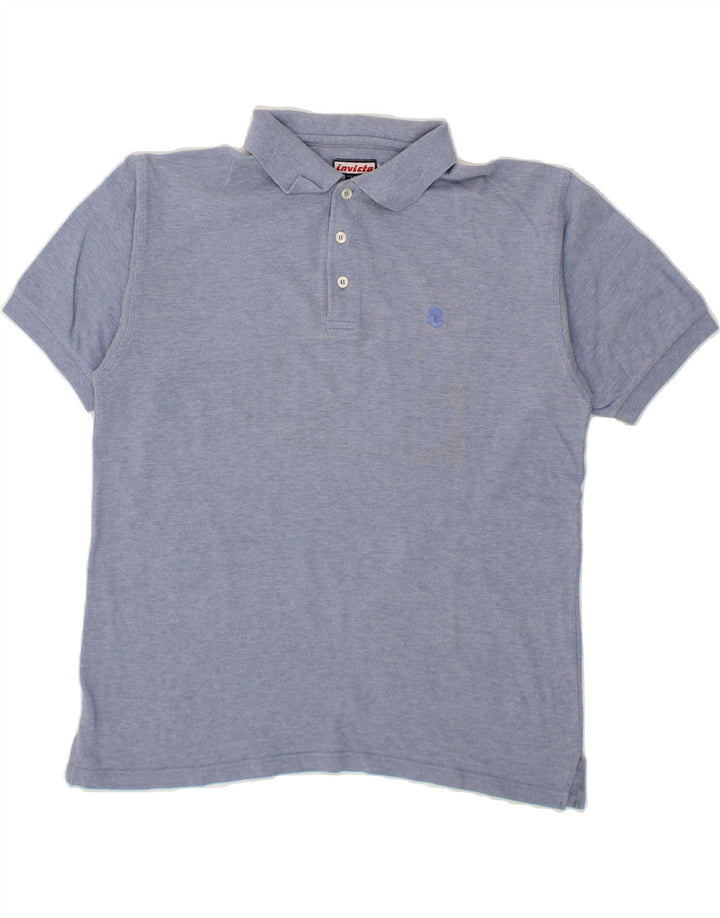 INVICTA Mens Polo Shirt Medium Blue Vintage Invicta and Second-Hand Invicta from Messina Hembry 