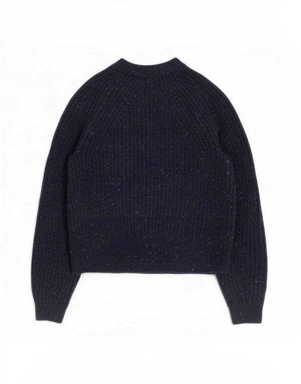 Sweter damski Marks & Spencer UK 10, mały, granatowy, nakrapiany