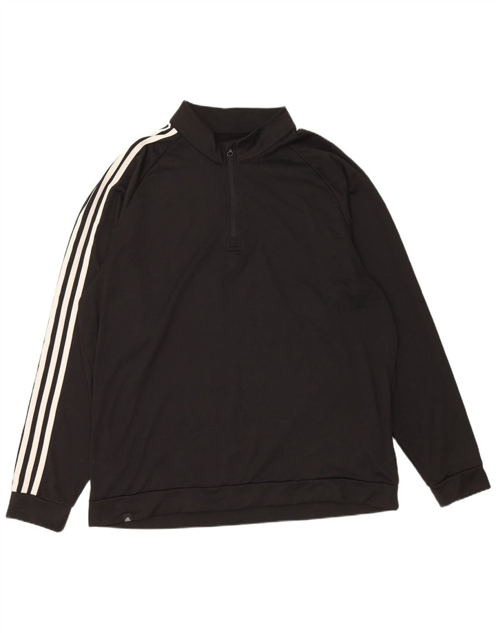 Adidas Męska bluza z zamkiem błyskawicznym XL Czarny poliester