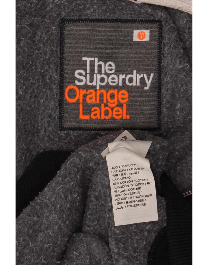 Męski sweter z kapturem i zamkiem Superdry, średni granatowy, bawełniany