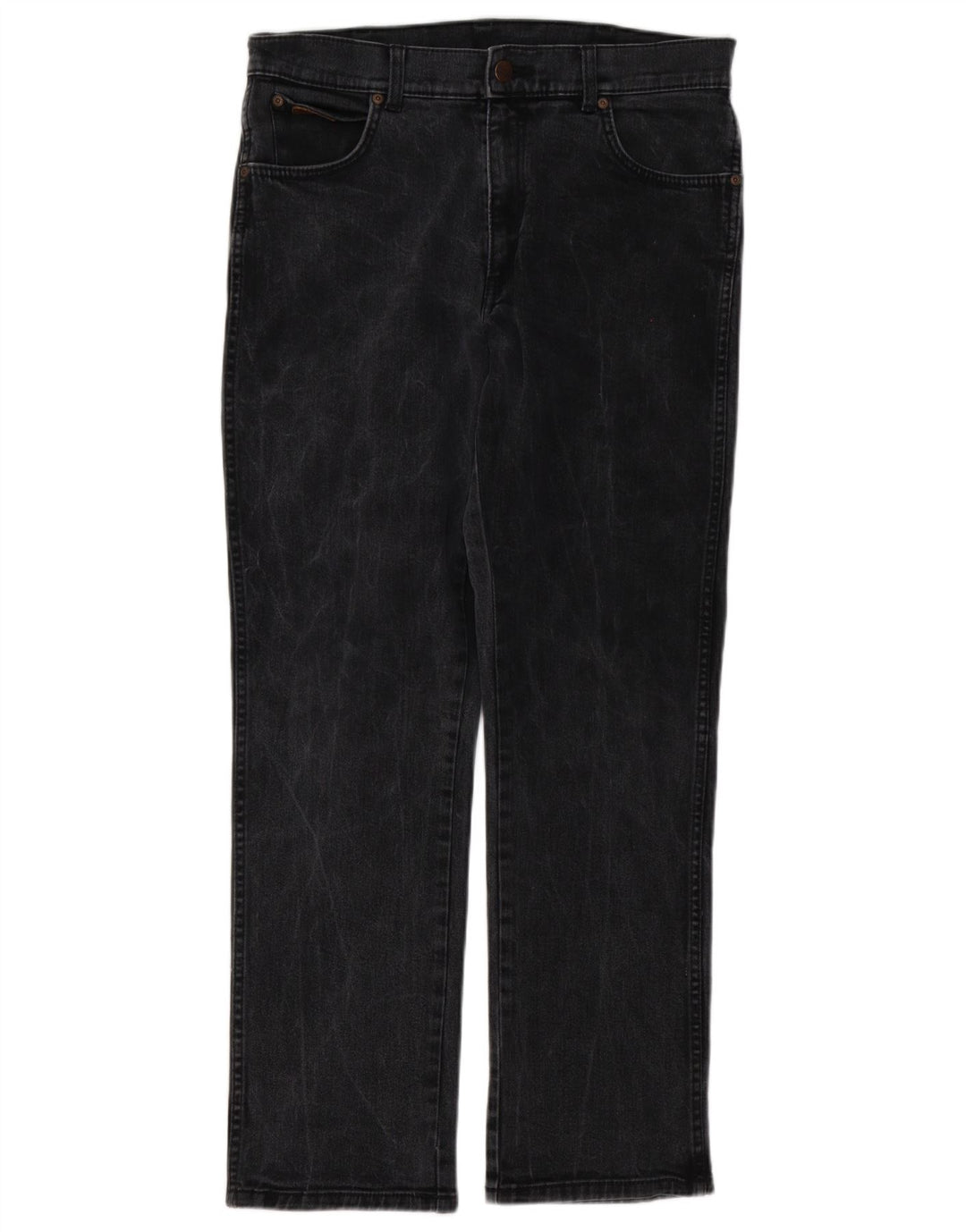 Męskie jeansy Wrangler Texas Stretch Straight W34 L32 Szara bawełna