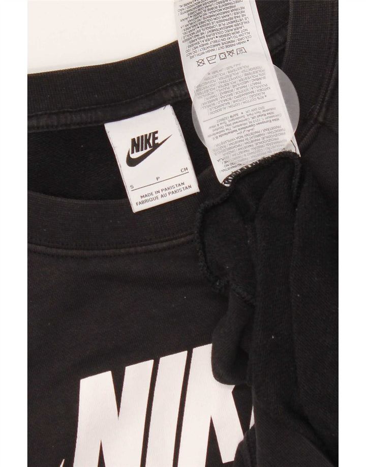 Damska bluza dresowa Nike Graphic Oversize UK 12, mała, czarna, bawełniana