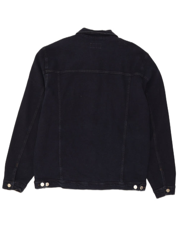Vintage męska kurtka dżinsowa UK 46 3XL granatowa
