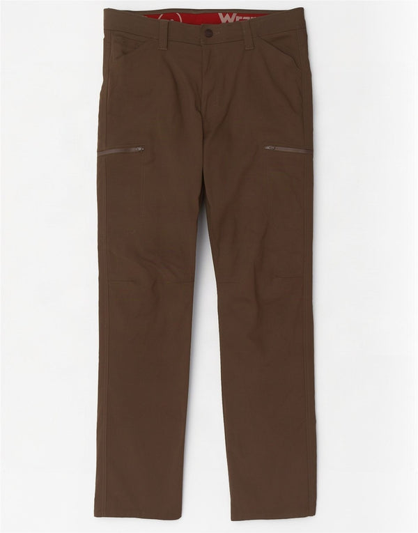 Męskie proste spodnie cargo Wrangler W32 L32 Khaki Nylon
