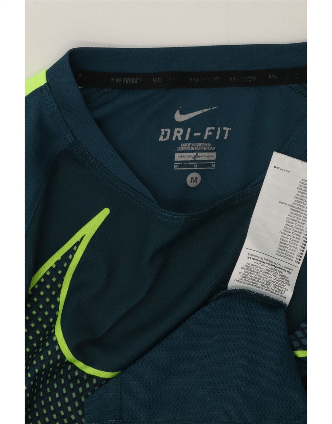 Męska koszulka Nike Dri Fit z grafiką, poliestrowa koszulka w kolorze średniego błękitu