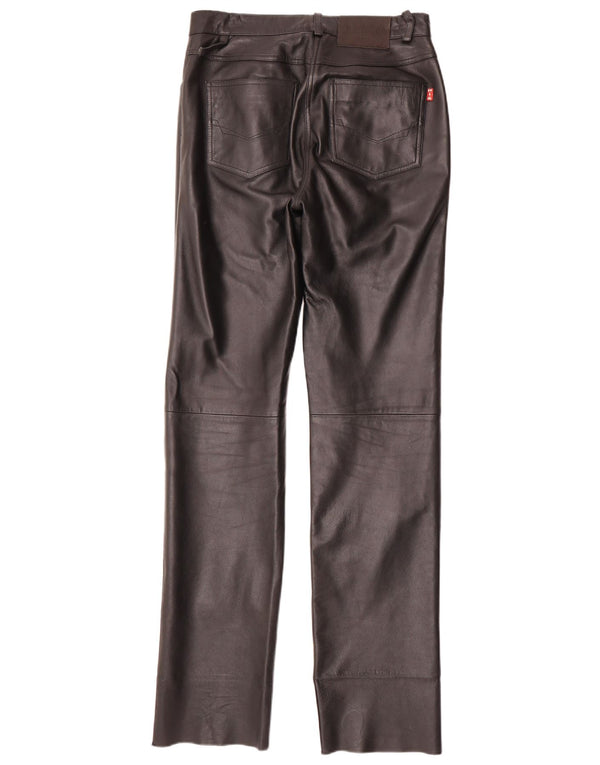 Spodnie damskie proste skórzane H.I.S EU 38 Medium W28 L34 czarne
