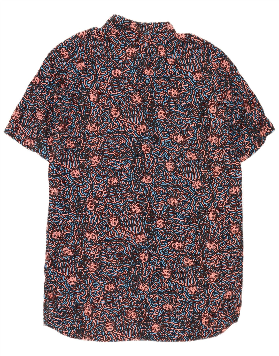 Męska wąska koszula Quiksilver w abstrakcyjny wzór XL, czarna wiskoza