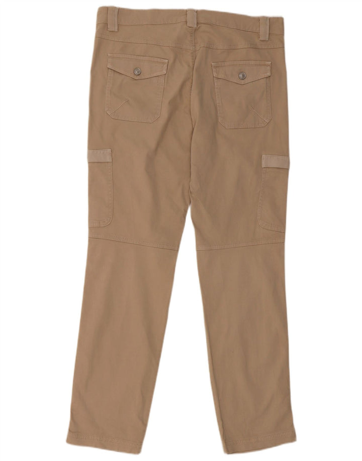 Damskie spodnie cargo BENETTON IT 48 XL W36 L31 Beżowa bawełna