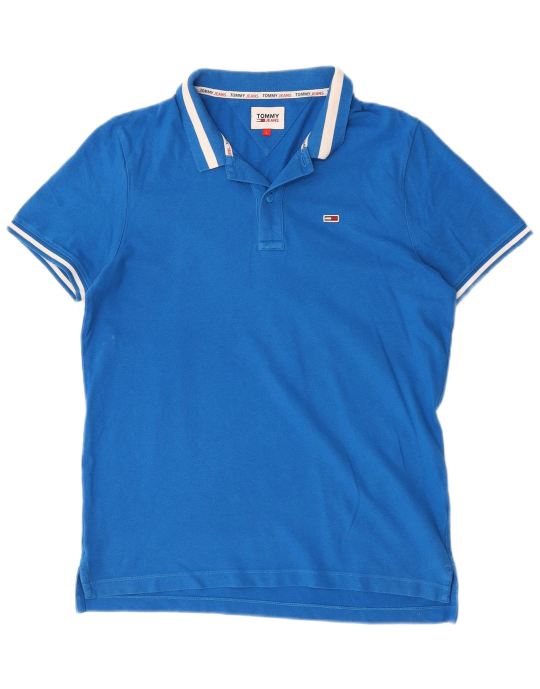 Męska koszulka polo Tommy Hilfiger, duża, niebieska, bawełniana