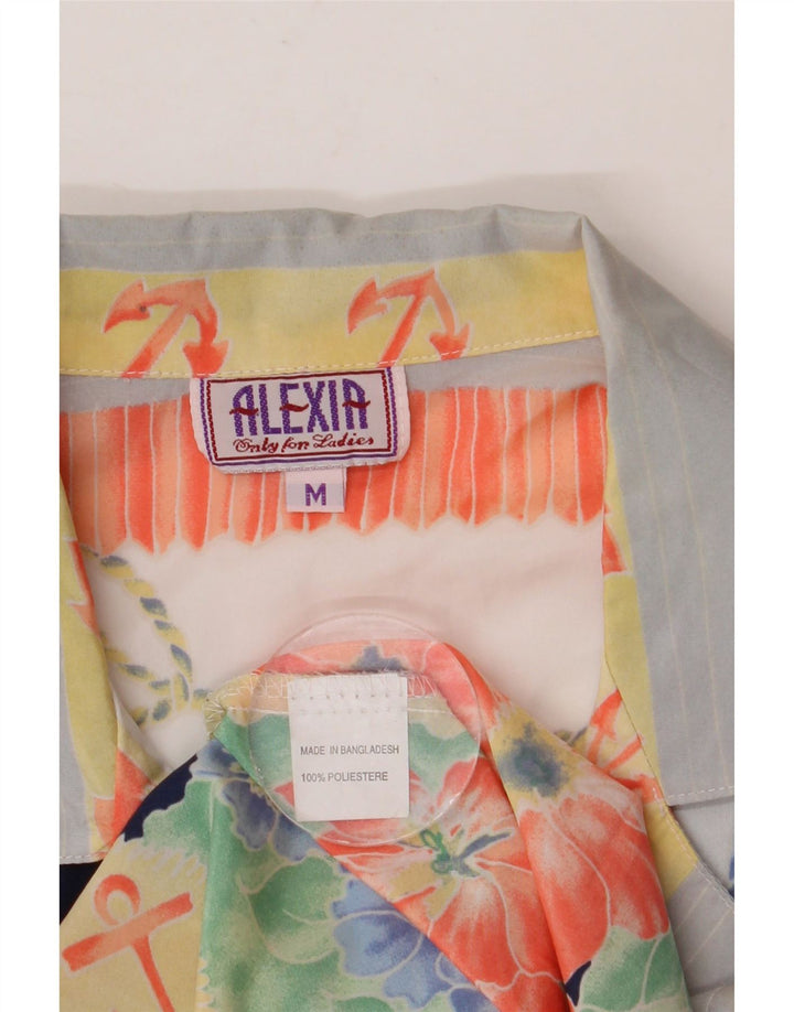 Damska bluzka koszulowa oversize ALEXIA UK 14, średnia, wielokolorowa w kwiaty