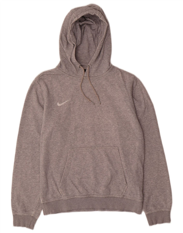 Męski sweter z kapturem Nike, mały, szary, bawełniany