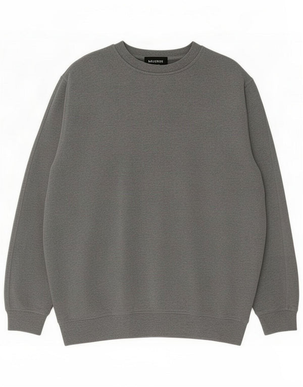 Marks & Spencer Bluza męska Blue Harbor, sweter 2XL, szara bawełna