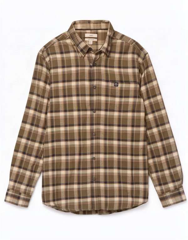 Marks & Spencer Męska koszula flanelowa 2XL, bawełniana w zieloną kratkę