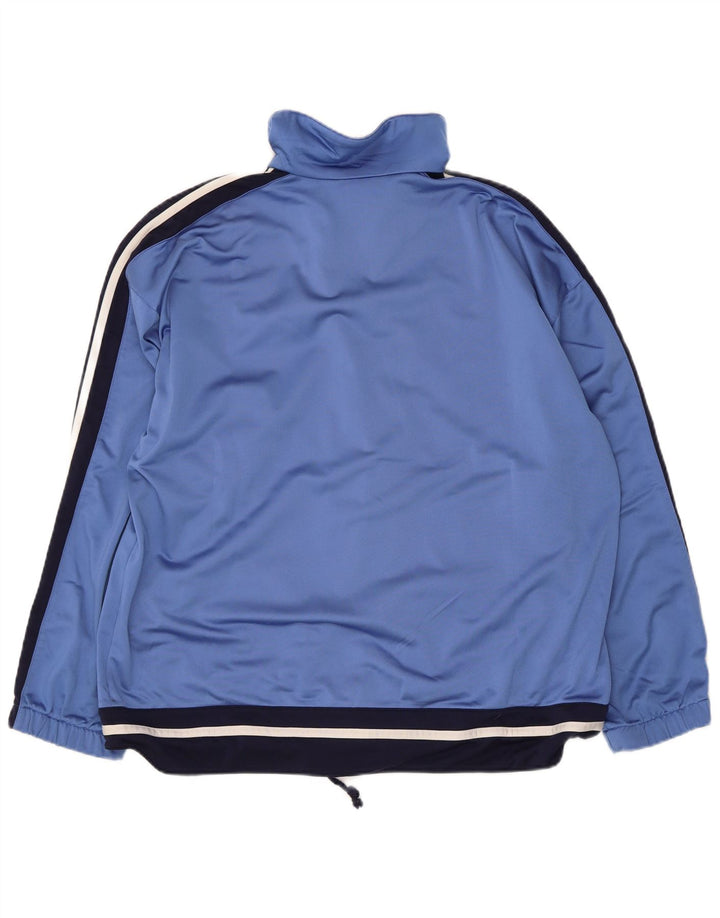 Damska bluza dresowa typu oversize Diadora UK 14, duża niebieska, z blokami kolorów