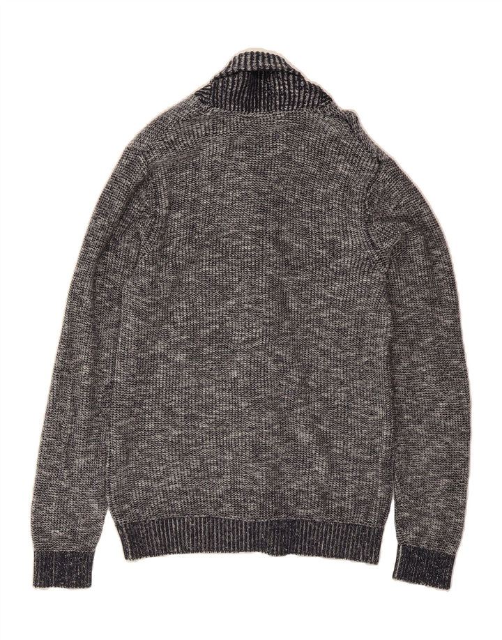 JACK & JONES Mens Cardigan Sweater Medium Grey Cotton Vintage Jack & Jones and Second-Hand Jack & Jones from Messina Hembry 