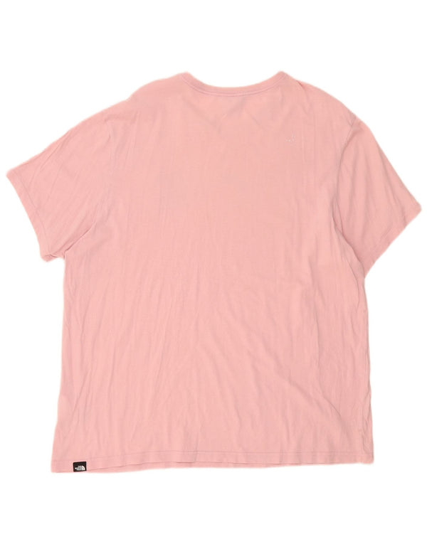 T-shirt męski The North Face XL, różowy, bawełniany