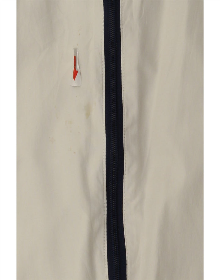 Męska kurtka dresowa Diadora, poliester w kolorze średniej bieli