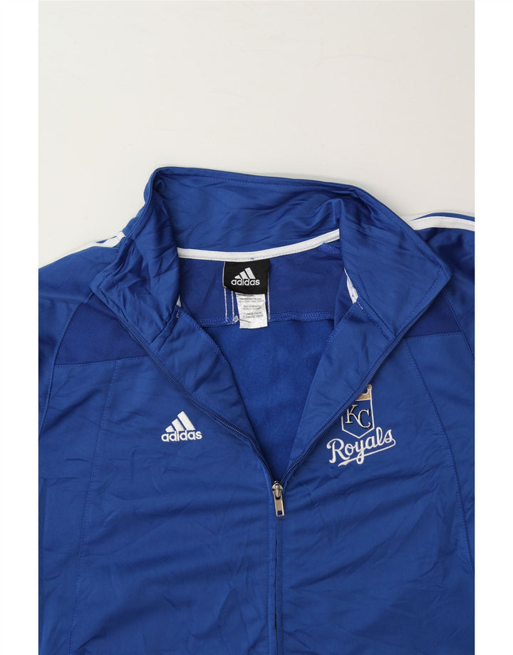 ADIDAS Boys Tracksuit Top Jacket 14-15 Years Large Blue Polyester Vintage Adidas and Second-Hand Adidas from Messina Hembry 