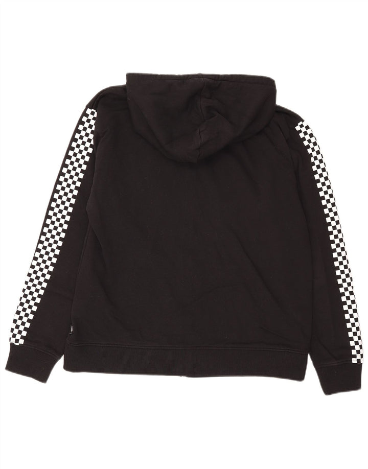 Męski sweter Vans z grafiką i zamkiem błyskawicznym, duży, czarny, bawełniany