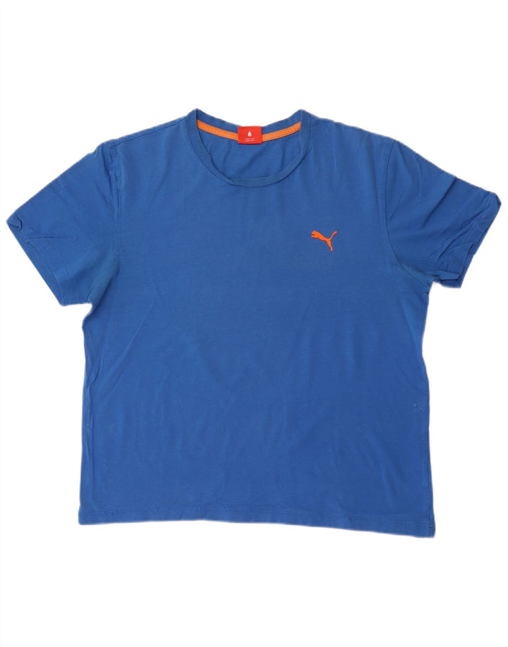 T-shirt męski Puma, duży, niebieski