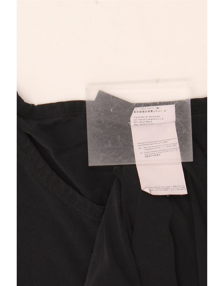 Męski T-shirt HUGO BOSS, duży, czarny, bawełniany