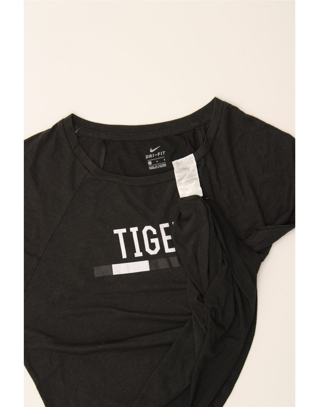 NIKE Womens Tigers Graphic T-Shirt Top UK 16 Large Black Polyester Vintage Nike and Second-Hand Nike from Messina Hembry 
