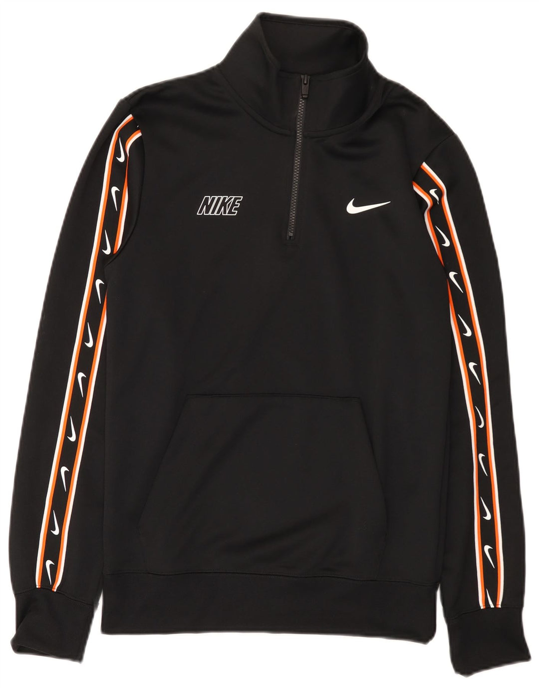 Męska bluza Nike z grafiką i zamkiem błyskawicznym, sweter XS, czarny poliester