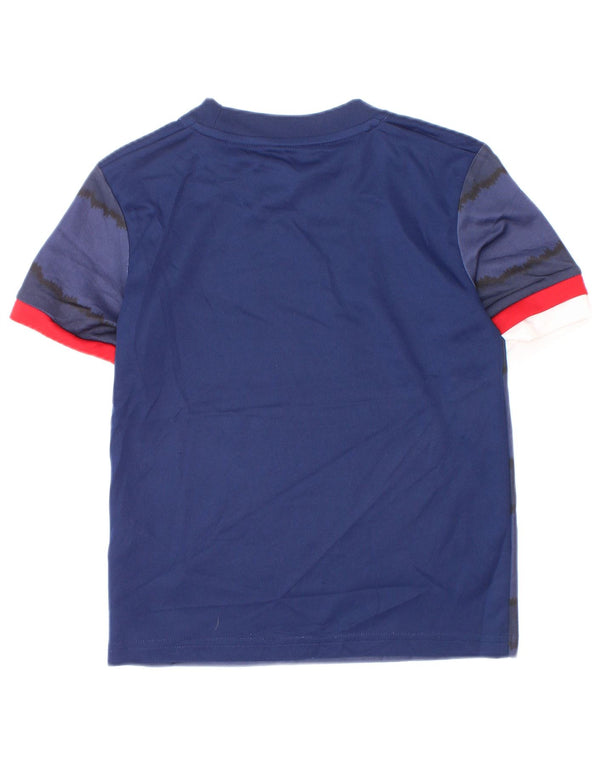 Chłopięca koszulka Adidas Aeroready Top 5-6 lat, granatowa, poliestrowa w paski