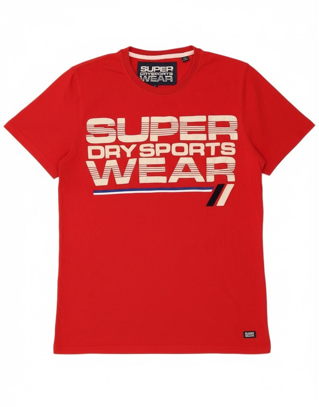 Męski T-shirt z grafiką Superdry, duży, czerwony, bawełniany