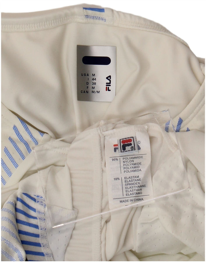 Damska kamizelka FILA IT 44 w średnie białe paski, poliamid