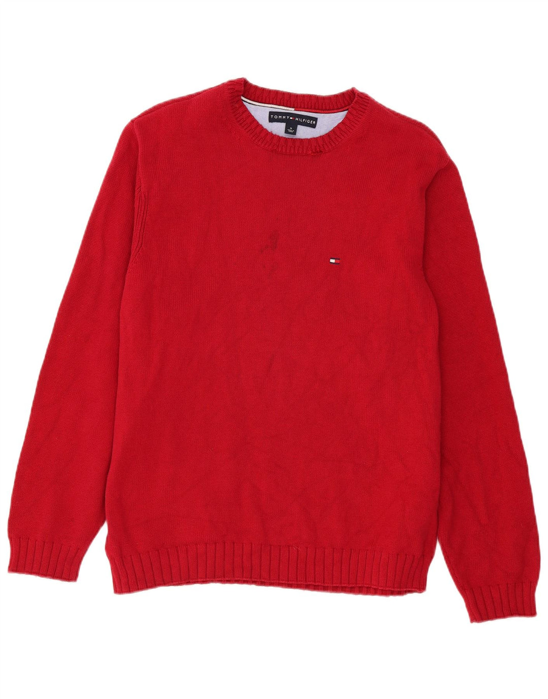 Męski sweter Tommy Hilfiger z dekoltem w łódkę, średni burgund