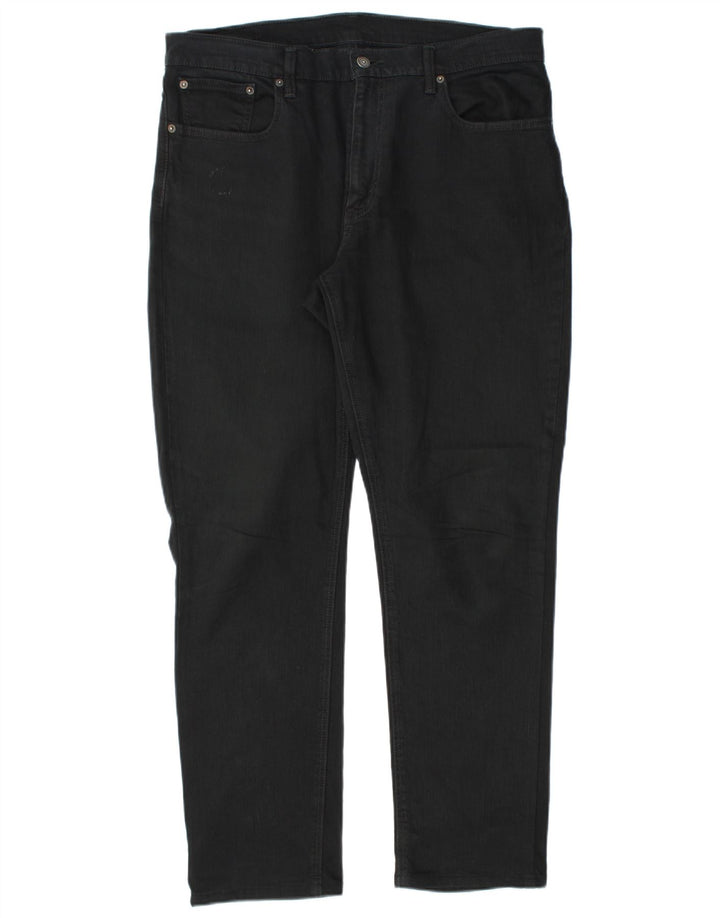 Męskie proste dżinsy Levi's W34 L32 Czarna bawełna