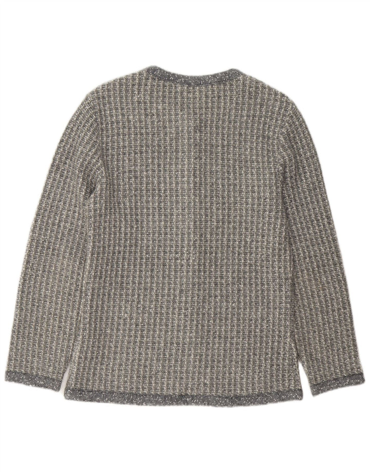 Sweter damski Penny Pull UK 16, duży, szary akryl